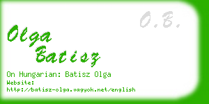 olga batisz business card